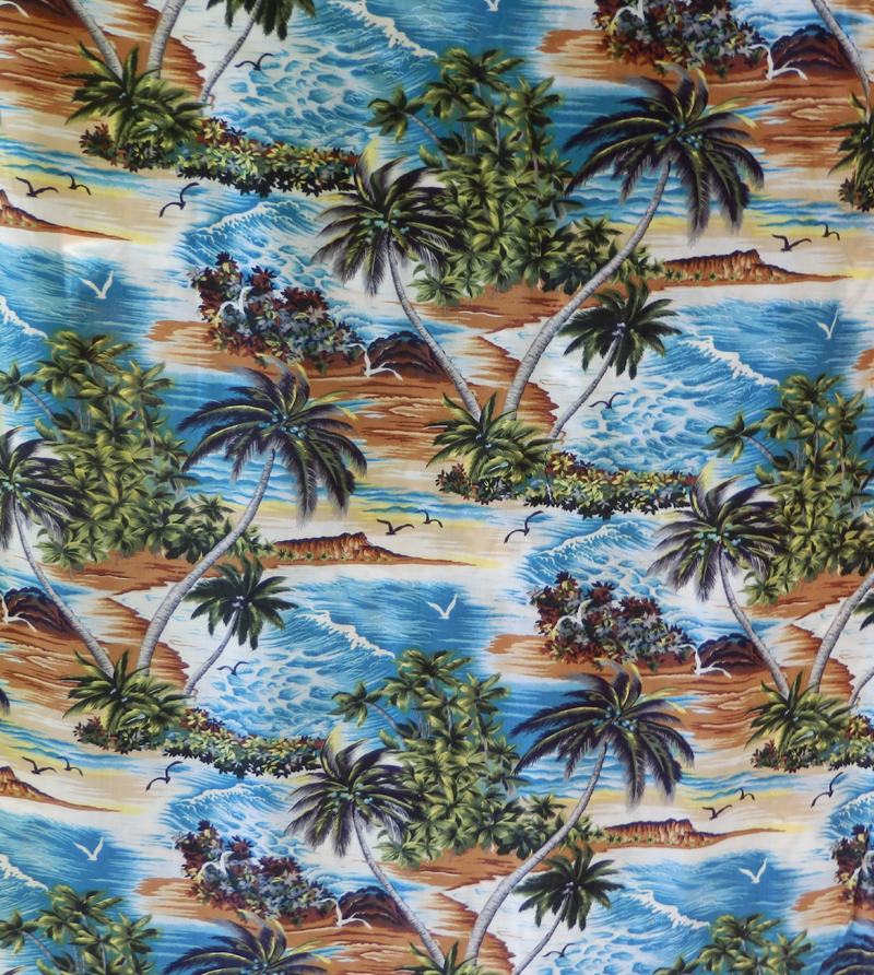 Retro Hawaiian Island - Hawaiian Shirts Moon Dog Shirt Co